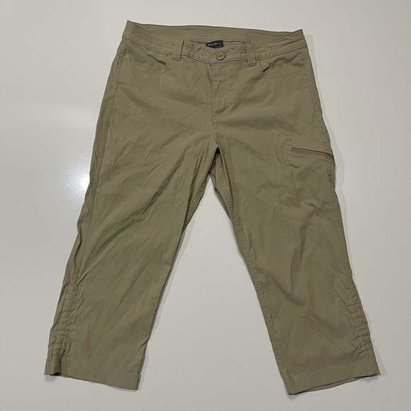 Eddie Bauer Pants - Eddie Bauer Rainier Capri Pants Womens 12 Beige Brown